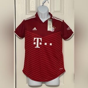Adidas FC Bayern Munich Müller #25 Youth Soccer Jersey Red Size Small NWT